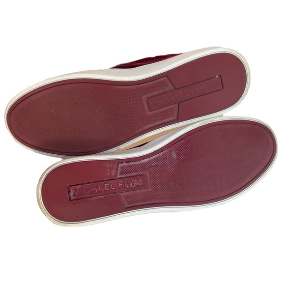 Michael Kors Kyle Slip-On Sneakers women’s size 8 red velvet - Picture 7 of 7
